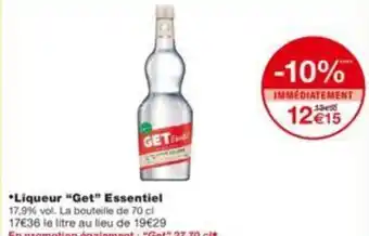 Monoprix Liqueur Get essentiel offre