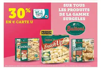 U Express La Gamme Surgelés Buitoni offre