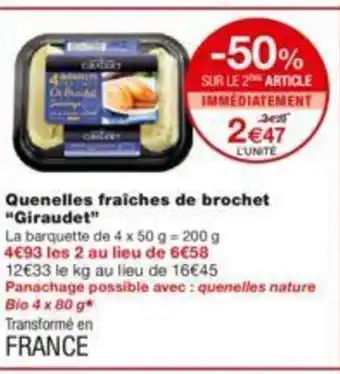 Quenelles Fraîches de Brochet