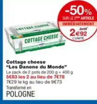 Monoprix Cottage Cheese offre
