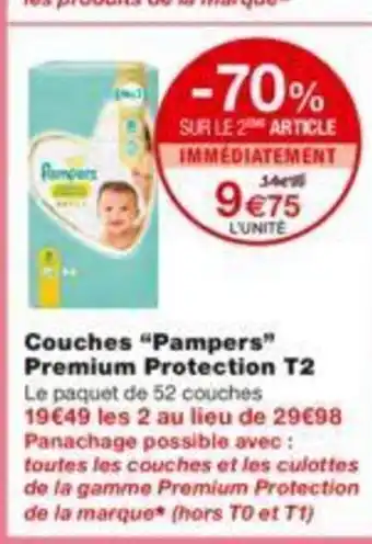 Monoprix Couches Pampers offre