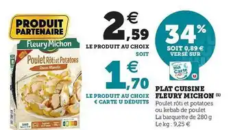 U Express Plat Cuisiné Fleury Michon offre