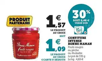 U Express Confiture Intense Bonne Maman offre