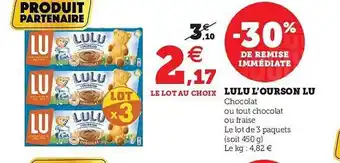 U Express Lulu L'ourson Lu offre