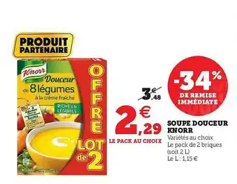 U Express Soupe Douceur Knorr offre