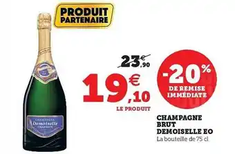 U Express Champagne Brut Demoiselle Eo offre