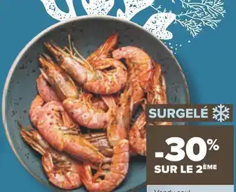Carrefour Carrefour extra gambas entières crues black tiger surgelées offre