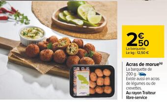 Carrefour Acras de morue offre