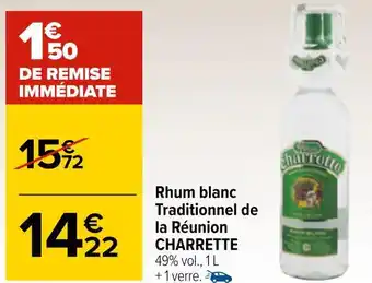 Charrette rhum blanc traditionnel de la réunion