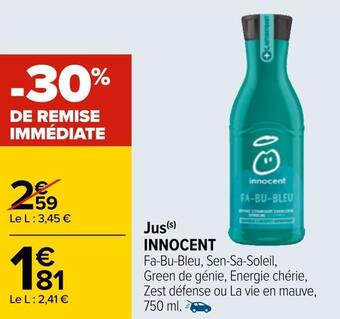 Carrefour Innocent jus offre