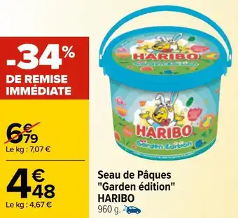 Carrefour Haribo seau de pâques "garden édition" offre