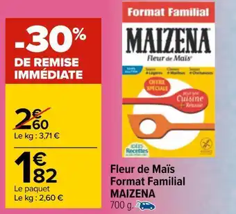 Carrefour Maizena fleur de maïs format familial offre