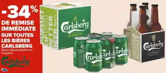 Carrefour Carlsberg bon plan sur toutes les bières carlsberg offre