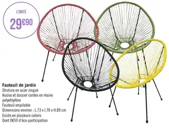 Géant Casino Fauteuil de jardin offre