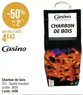 Géant Casino Casino charbon de bois offre