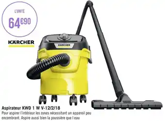 Géant Casino Karcher aspirateur kwd 1 w v-12/2/18 offre