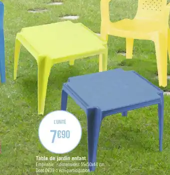 Géant Casino Table de jardin enfant offre