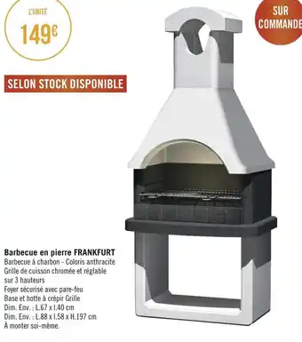 Géant Casino Barbecue en pierre frankfurt offre