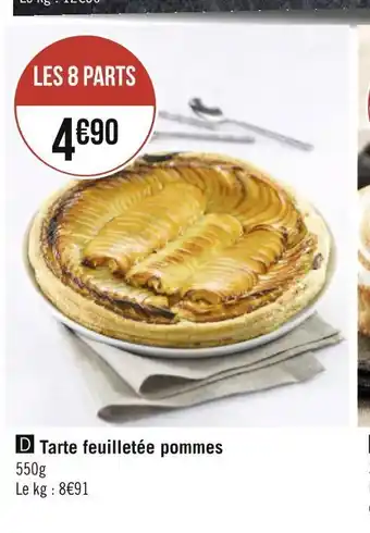 Géant Casino Tarte feuilletée pommes offre