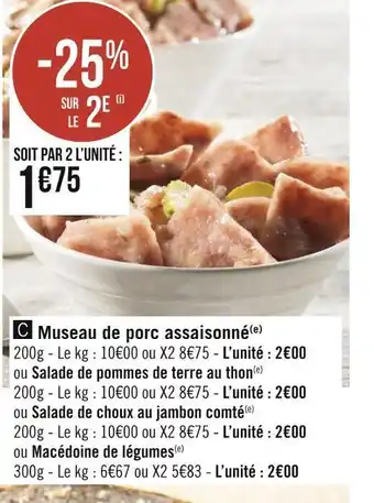 Géant Casino Museau de porc assaisonné offre