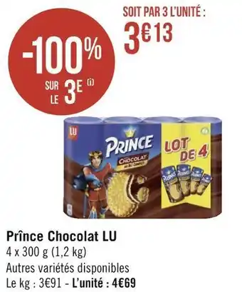 Géant Casino Lu prînce chocolat offre