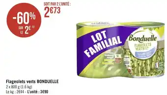 Géant Casino Bonduelle flageolets verts offre