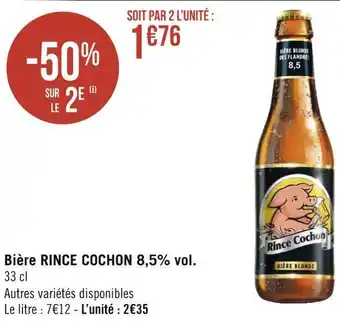 Rince cochon bière 8,5% vol.