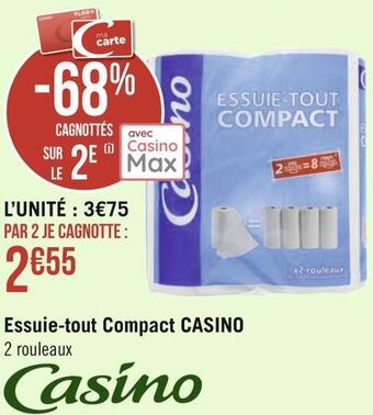 Géant Casino Casino essuie-tout compact offre