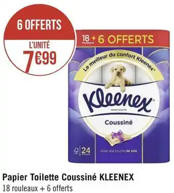 Géant Casino Kleenex papier toilette coussiné offre