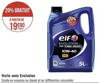 Géant Casino Elf huile auto evolution offre