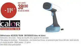 Calor défroisseur access team dr7000c0 bleu et blanc