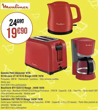 Géant Casino Moulinex gamme petit-déjeuner vita offre