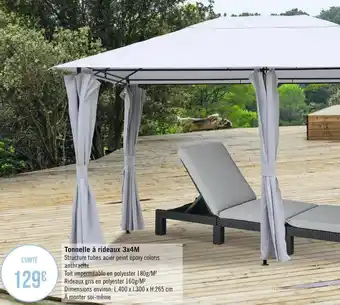 Géant Casino Tonnelle à rideaux 3x4m offre