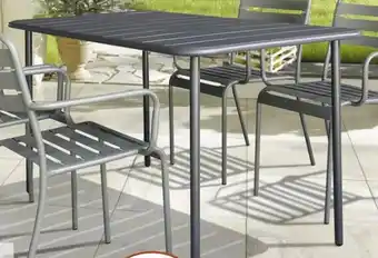 Géant Casino Table de jardin en acier latto offre