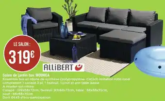 Allibert salon de jardin bas moorea