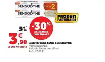 Dentifrice Soin Sensodyne