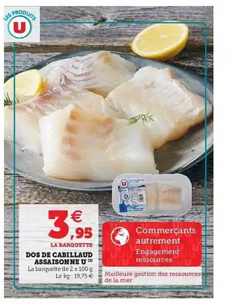 U Express Dos De Cabillaud Assaisonne U offre