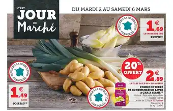 U Express Pomme De Terre De Consommation Lavée à Chair Ferme offre