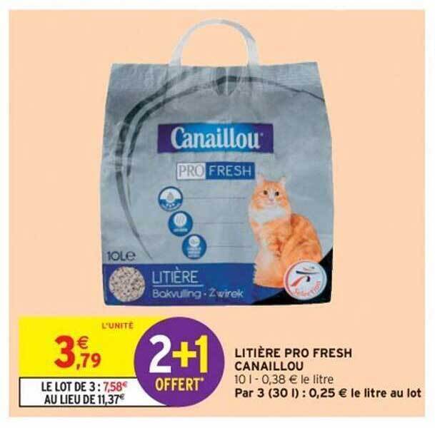 Promo Litiere Pro Fresh Canaillou Chez Intermarche Express Promo Litiere Pro Fresh Canaillou Chez Intermarche Express