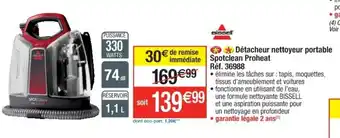 Détacheur nettoyeur portable Spotclean Proheat Réf. 36988