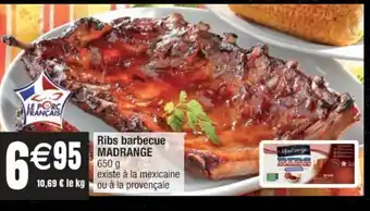 Cora x Carrefour Ribs barbecue Madrange offre