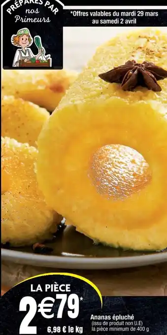 Ananas épluché