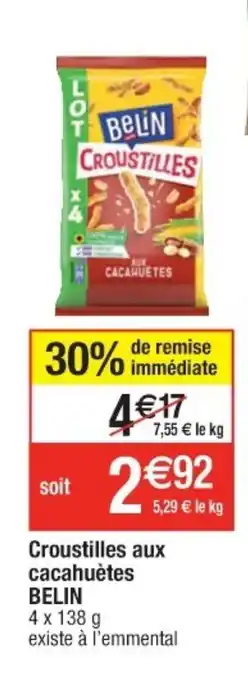 Cora x Carrefour Croistilles aux cacahuètes Belin offre