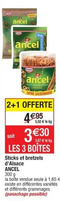 Cora x Carrefour Sticks et bretzels d'Alsace Ancel offre