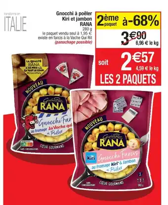 Cora x Carrefour Gnocchi à Poêler Kiri Et Jambon offre