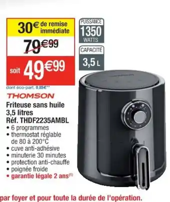 Cora x Carrefour Friteuse Sans Huile offre