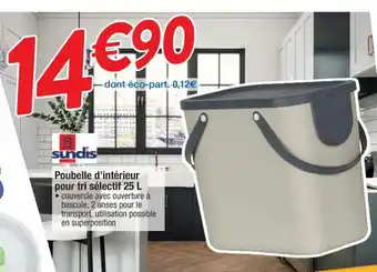 Cora x Carrefour Poubelle d'Intérieur offre