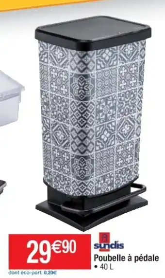 Cora x Carrefour Poubelle à Pédale offre