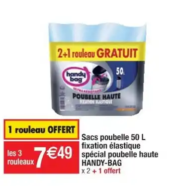 Cora x Carrefour Sacs Poubelle 50L offre