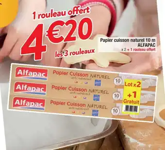 Cora x Carrefour Papier Cuisson Naturel 10m offre